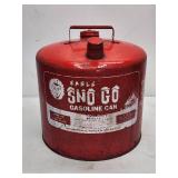 Vintage 6 Gal Eagle Sno Go Gasoline Can