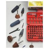 Large Assortment of Air Tool Grinding/Polishing Accessories with Drill Accessories Kit