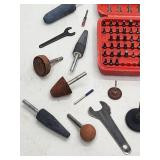 Large Assortment of Air Tool Grinding/Polishing Accessories with Drill Accessories Kit