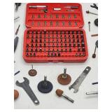 Large Assortment of Air Tool Grinding/Polishing Accessories with Drill Accessories Kit