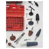 Large Assortment of Air Tool Grinding/Polishing Accessories with Drill Accessories Kit