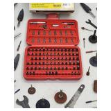 Large Assortment of Air Tool Grinding/Polishing Accessories with Drill Accessories Kit