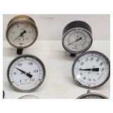 Assorted Air and Oil Pressure Gauges