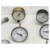 Assorted Air and Oil Pressure Gauges