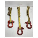 Assorted Lifting / Hoisting Straps with Shackles