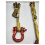 Assorted Lifting / Hoisting Straps with Shackles
