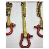 Assorted Lifting / Hoisting Straps with Shackles