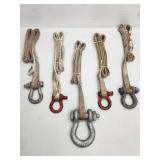 (3) Lifting Straps with Shackles