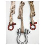 (3) Lifting Straps with Shackles