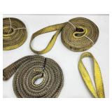 (5) Lifting Straps and Rolls of Strapping
