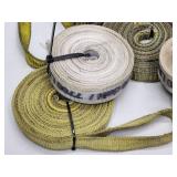 (5) Lifting Straps and Rolls of Strapping