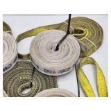 (5) Lifting Straps and Rolls of Strapping