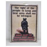 This Right to Bear Arms Garage Sign