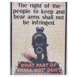 This Right to Bear Arms Garage Sign
