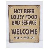 Welcome Garage Tin Sign