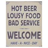 Welcome Garage Tin Sign