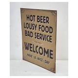Welcome Garage Tin Sign