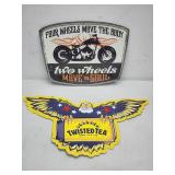 (2) Garage Tin Signs