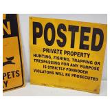 (3) Assorted Garage Tin Signs