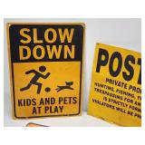(3) Assorted Garage Tin Signs