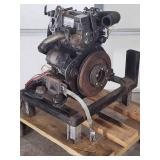 Small Ingersol Rand Diesel Engine on a Rolling Stand