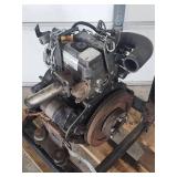 Small Ingersol Rand Diesel Engine on a Rolling Stand
