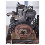 Small Ingersol Rand Diesel Engine on a Rolling Stand