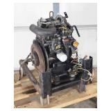 Small Ingersol Rand Diesel Engine on a Rolling Stand
