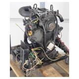 Small Ingersol Rand Diesel Engine on a Rolling Stand