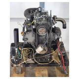 Small Ingersol Rand Diesel Engine on a Rolling Stand
