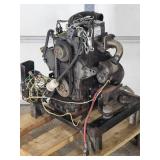 Small Ingersol Rand Diesel Engine on a Rolling Stand