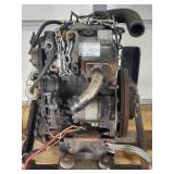 Small Ingersol Rand Diesel Engine on a Rolling Stand