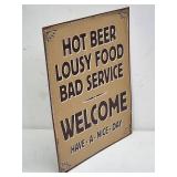 Welcome Garage Tin Sign