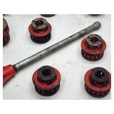(9) Commercial Black Pipe Tap Threader Heads with Handle
