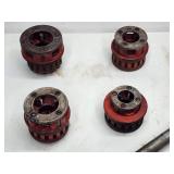 (9) Commercial Black Pipe Tap Threader Heads with Handle