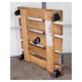 Handmade Rolling Wooden Platform