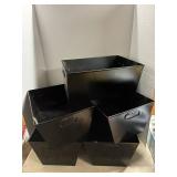 Black Metal Bins Black Metal Bins