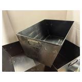 Black Metal Bins Black Metal Bins