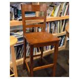 Ladder Back Bistro Stool Chair 45"