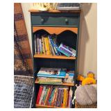 Wood Bookcase with Drawer Storage