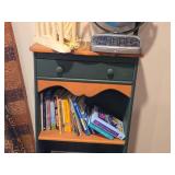 Wood Bookcase with Drawer Storage