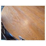 72" Wood Dining Table and (6) Wood Side Chairs