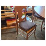72" Wood Dining Table and (6) Wood Side Chairs
