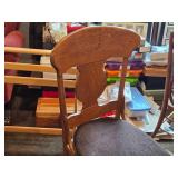 72" Wood Dining Table and (6) Wood Side Chairs