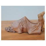Leather-wrapped Camel Sculpture