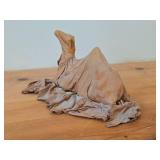Leather-wrapped Camel Sculpture