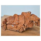 Leather-wrapped Camel Sculpture