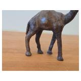 Vintage Leather-covered Camel Figurine