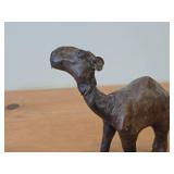 Vintage Leather-covered Camel Figurine