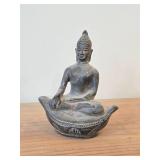 Dark Bronze Lanna Buddha Statue